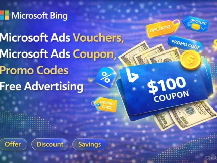 Microsoft ads Vouchers, Microsoft ads Coupon, promo codes, free advertising