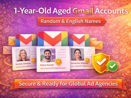 Buy 1-Year-Old Aged Gmail Accounts with Random & English Names – Secure & Ready for Global Ad Agencies