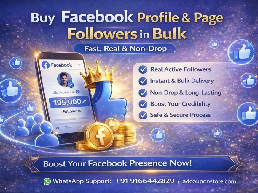 Buy Facebook Profile & Page Followers in Bulk – Fast, Real & Non-Drop