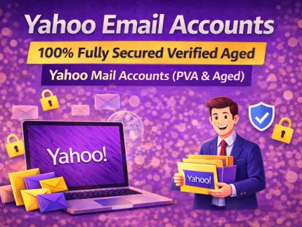 Buy Yahoo Accounts – 100% Fully Secured Verified Aged Yahoo Mail Accounts (PVA & Aged)