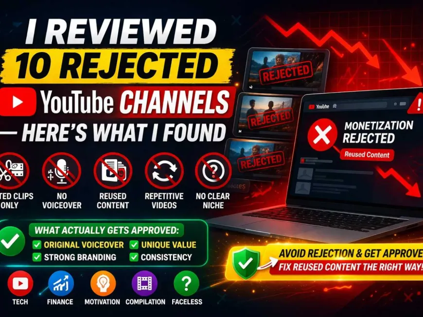 I Reviewed 10 Rejected YouTube Channels — Here’s What I Found (2026 Case Study)