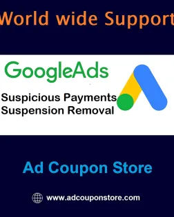 Google Ads Suspicious Payments Suspension Removal Service