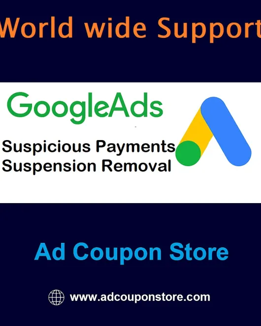 Google Ads Suspicious Payments Suspension Removal Service