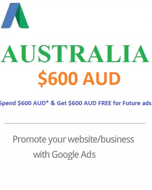 $600 AUD Google Ads Coupon Australia