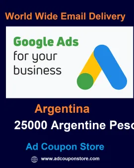ARS 3,00,000 Google Ads Coupon Argentina -For New Accounts
