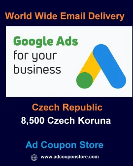 CZK 8500 Google Ads Coupon Czech Republic -For New Accounts