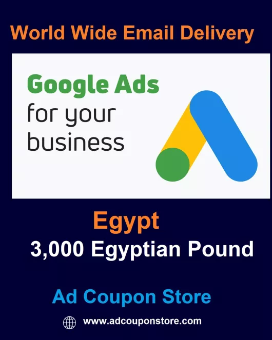 6500 EGP google ads coupon Egypt