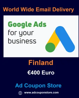 €400 Euro Google Ads coupon Finland- For New Account Only