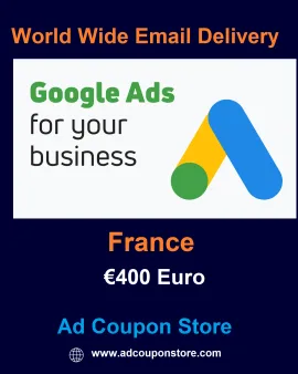 €400 Euro Google Ads Coupon France- For New Account Only