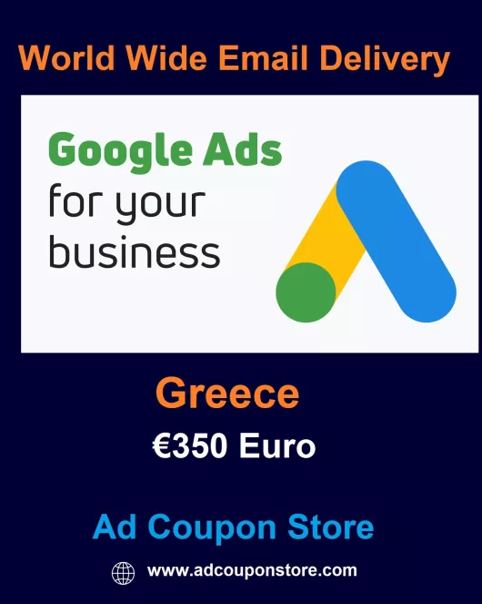 €350 Euro Google Ads coupon Greece