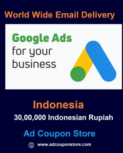 Rp 3,000,000 Google Ads Coupon Indonesia -For New Accounts