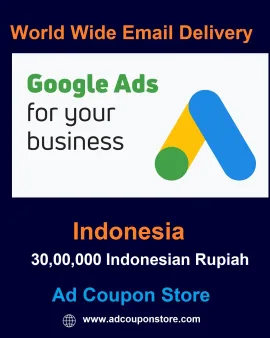 Rp 3,000,000 Google Ads Coupon Indonesia -For New Accounts