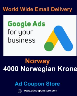 4000 NOK Google Ads coupon Norway -For New Accounts