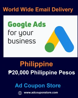 ₱20,000 google ads coupon Philippine- For New Account Only