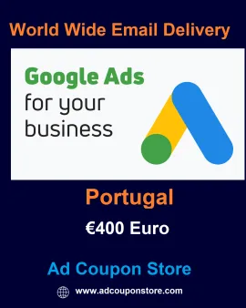 €400 Euro Google Ads Coupon Portugal- For New Account Only