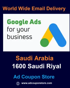 1300 SAR Google Ads Coupon Saudi Arabia -For New Accounts