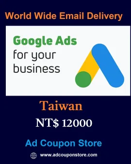 NT$ 12000 Google ads coupon Taiwan -For New Accounts