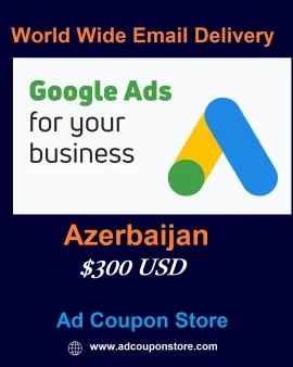 $300 USD google ads coupon Azerbaijan -For New Accounts
