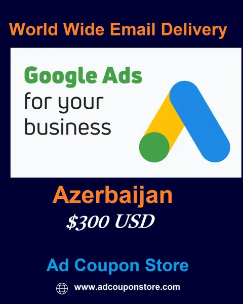 $300 USD google ads coupon Azerbaijan -For New Accounts