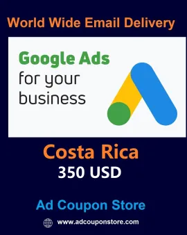 $350 USD google ads coupon Costa Rica -For New Accounts