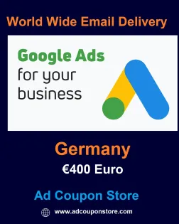 €400 Euro Google Ads coupon Germany- For New Account Only