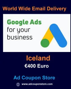€400 Euro Google Ads coupon Iceland- For New Account Only