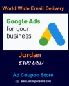 $300 USD google ads coupon Jordan -For New Accounts