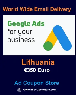 €350 Euro Google Ads coupon Lithuania- For New Account Only