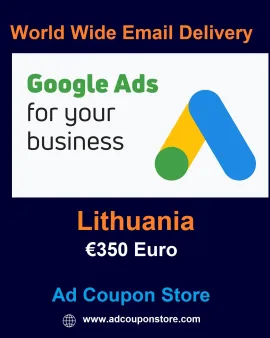 €350 Euro Google Ads coupon Lithuania- For New Account Only