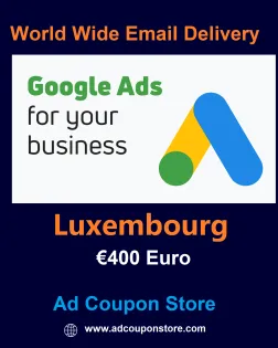 €400 Euro Google Ads coupon Luxembourg- For New Account Only