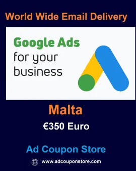 €350 Euro Google Ads coupon Malta- For New Account Only
