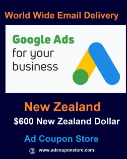 $600 Google Ads Coupon New Zealand -For New Accounts