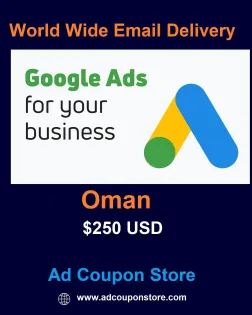 $250 USD google ads coupon Oman -For New Accounts