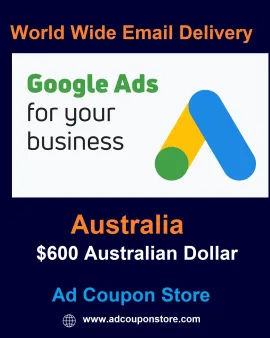 $600 AUD Google Ads Coupon Australia -For New Accounts
