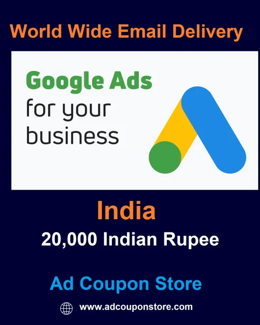 20,000 INR Google Ads Coupon India