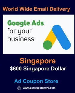 $600 SGD Google Ads coupon Singapore -For New Accounts