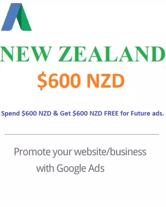 $600 Google Ads Coupon New Zealand