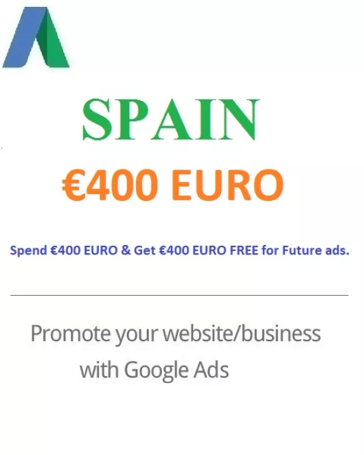 €‎400 Euro Google Ads coupon Spain for 2023