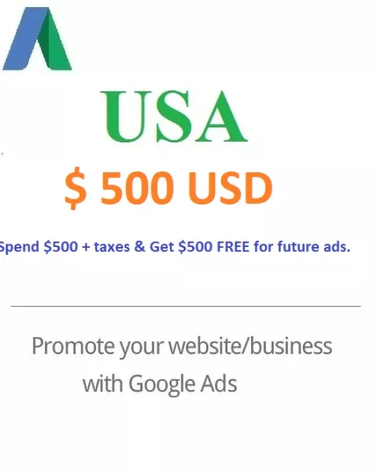 $500 Google Ads Coupon USA