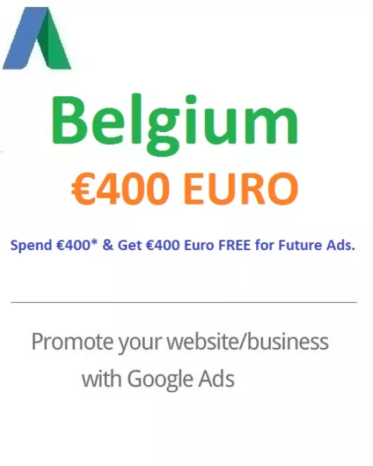 €400 Euro Google Ads coupon Belgium