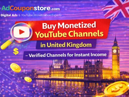 Buy Monetized YouTube Channels in UK (United Kingdom) – Verified Channels for Instant Income