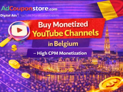 Buy Monetized YouTube Channels in Belgium – High CPM Monetization