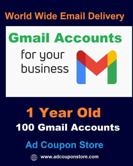 Buy 1 year Old 100 Gmail Accounts