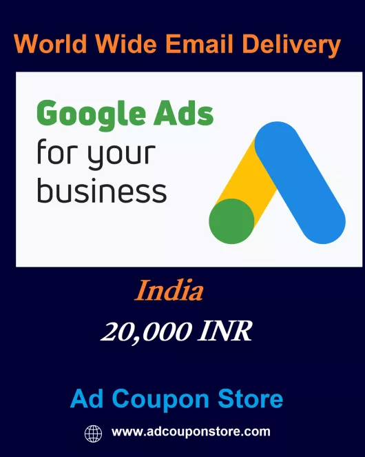 20000 INR Google Ads Coupon for india