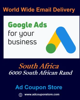 R6000 google ads coupon South Africa -For New Accounts