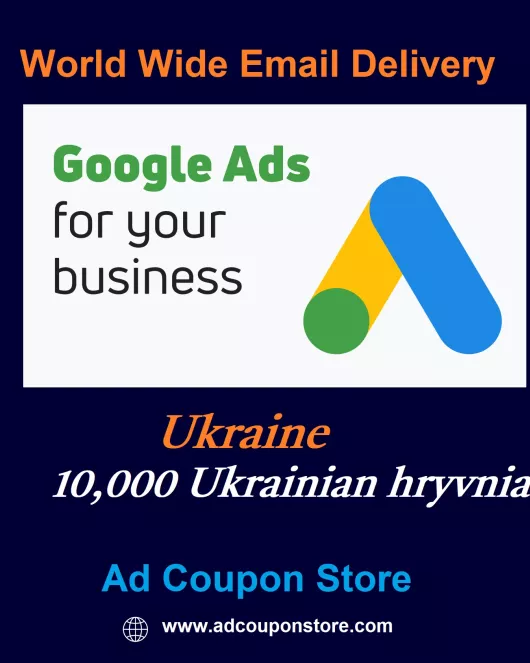 UAH 10000 google ads coupon Ukraine