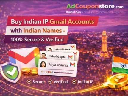 Buy Indian IP Gmail Accounts with Indian Names – 100% Secure & Verified