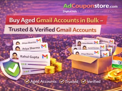 Buy Aged Gmail Accounts in Bulk – Trusted & Verified Gmail Accounts form India
