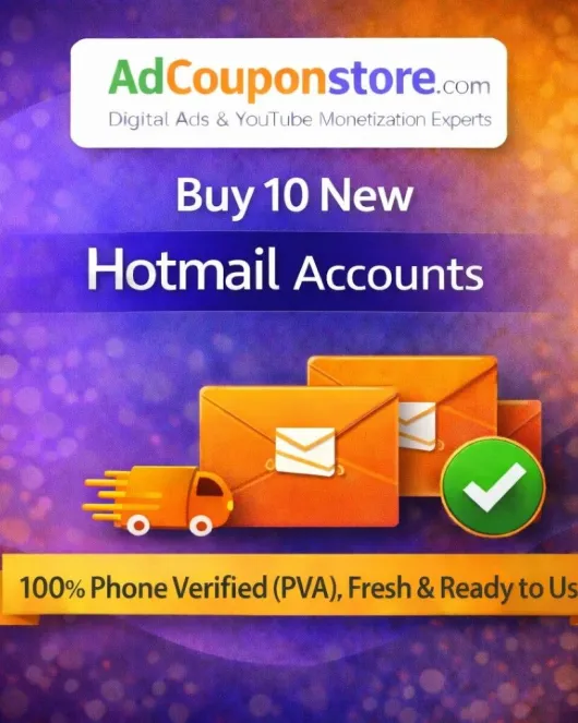 Buy 10 New Hotmail Accounts – 100% Phone Verified (PVA), Fresh & Ready to Use