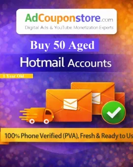 Buy 50 Aged Hotmail Accounts (1 Year Old) – 100% Verified &amp; Ready to Use